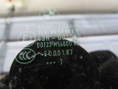 BMW Sunroof Glass Sekurit 54107157447 E90 323i 325i 328i 330i 335i M32